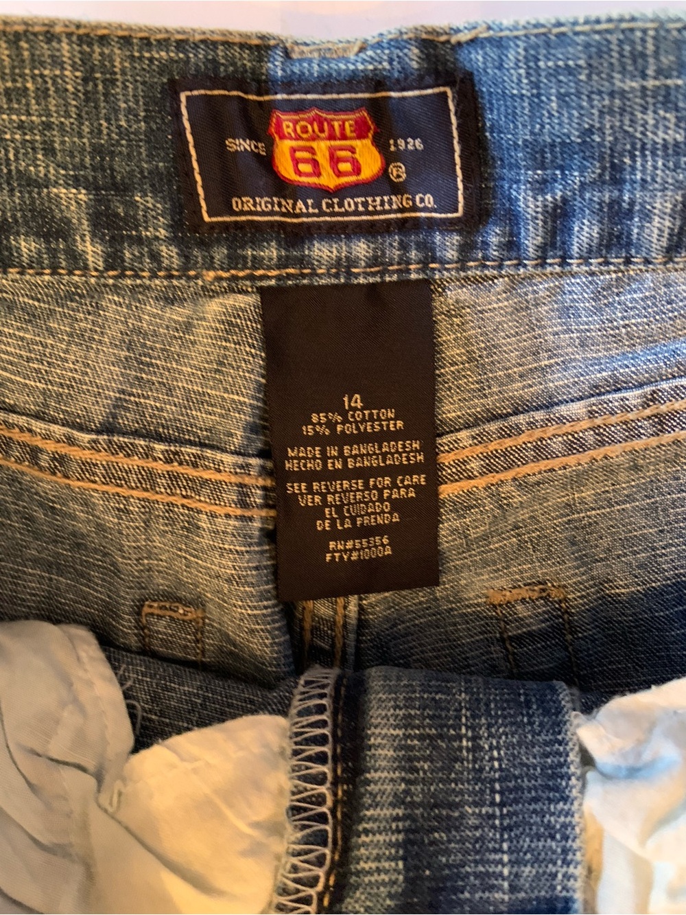 Y2K NWT Route 66 Graffiti Bootcut Glitter Girls Jeans Size 14 - Picture 7 of 12